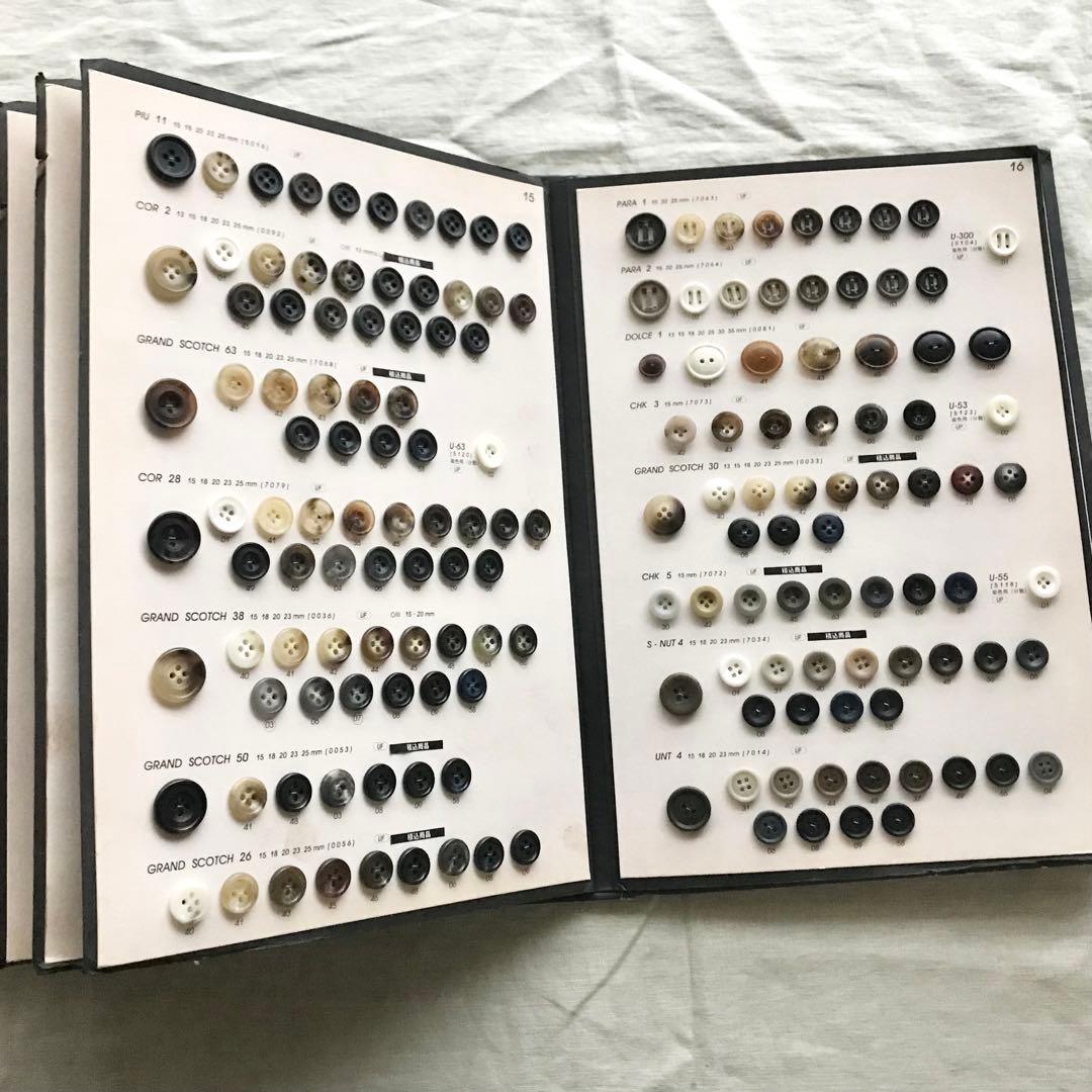 送料無料　スコッチボタン1.2セット売り　ボタン帳　ユニオンボタン　scotch