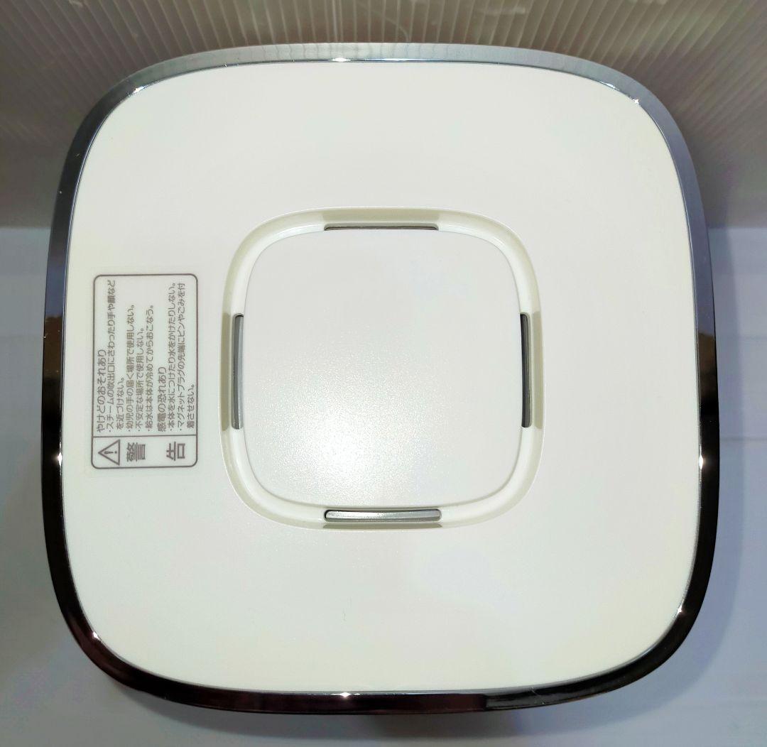 【美品】山善 スチームキューブマグ スチーム式加湿器 KS-J243 (W)