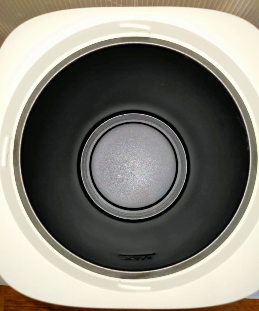 【美品】山善 スチームキューブマグ スチーム式加湿器 KS-J243 (W)