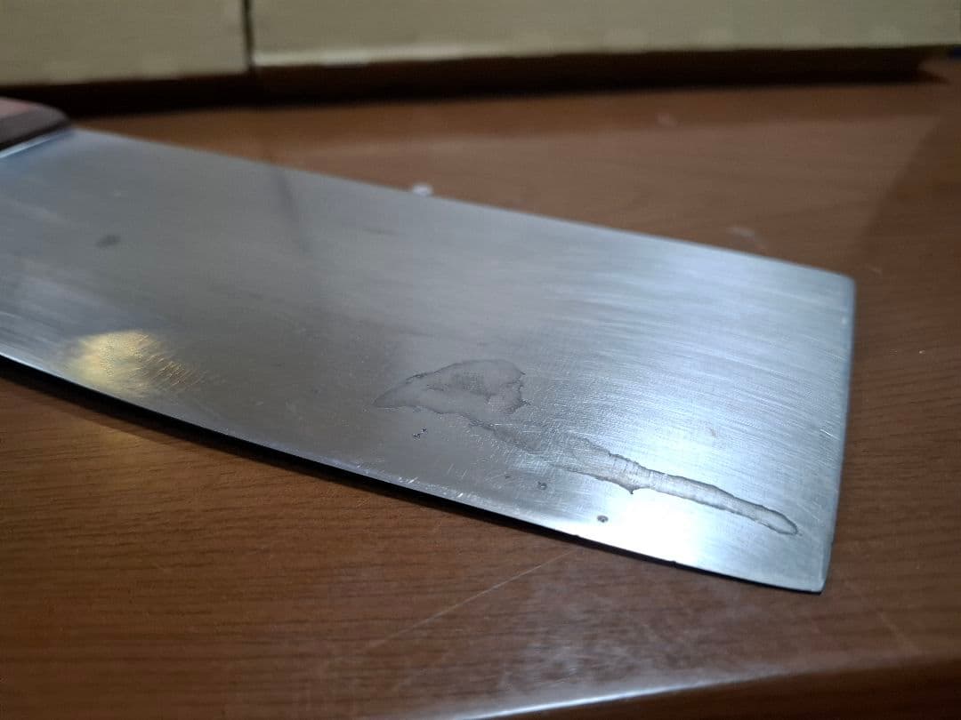 堺刀司 中華包丁 正重作　全長33.5 刃渡り22.2 刃幅9cm