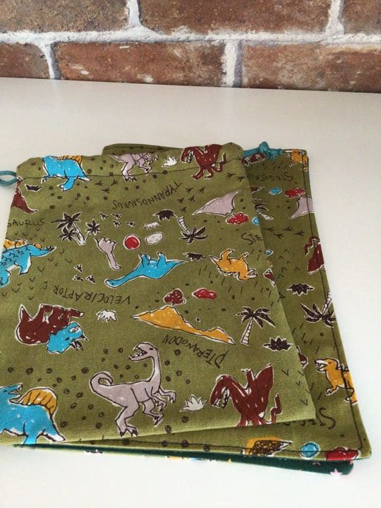 ハンドメイド⭐︎給食セット 21. 緑きょうりゅう