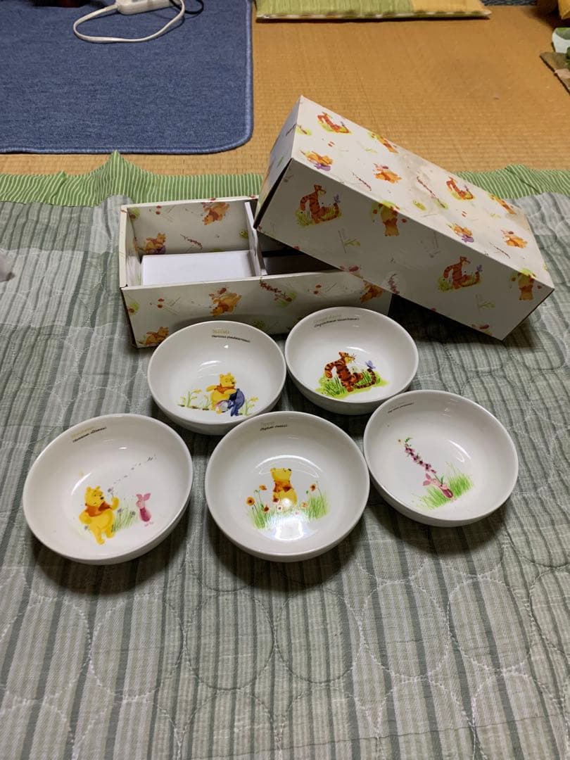 くまのプーさん 陶器皿 5個セット