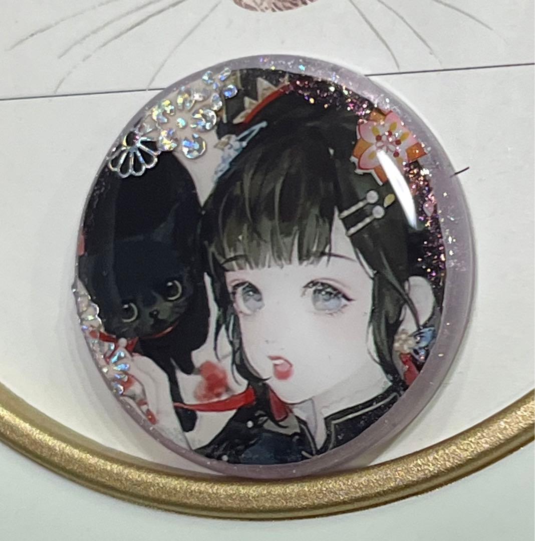 感謝価格(ㅅ´꒳` )黒猫ちゃん  レジンヘアゴム