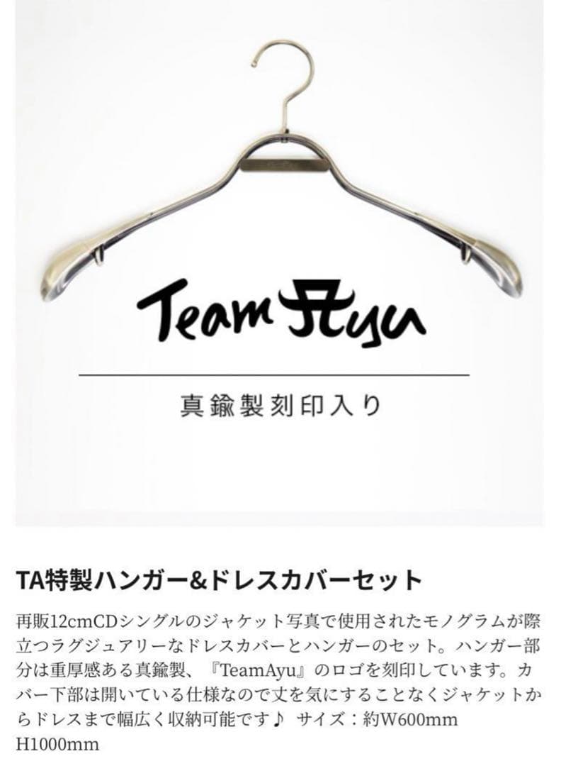TA特製ハンガー&ドレスカバーセット（特賞）