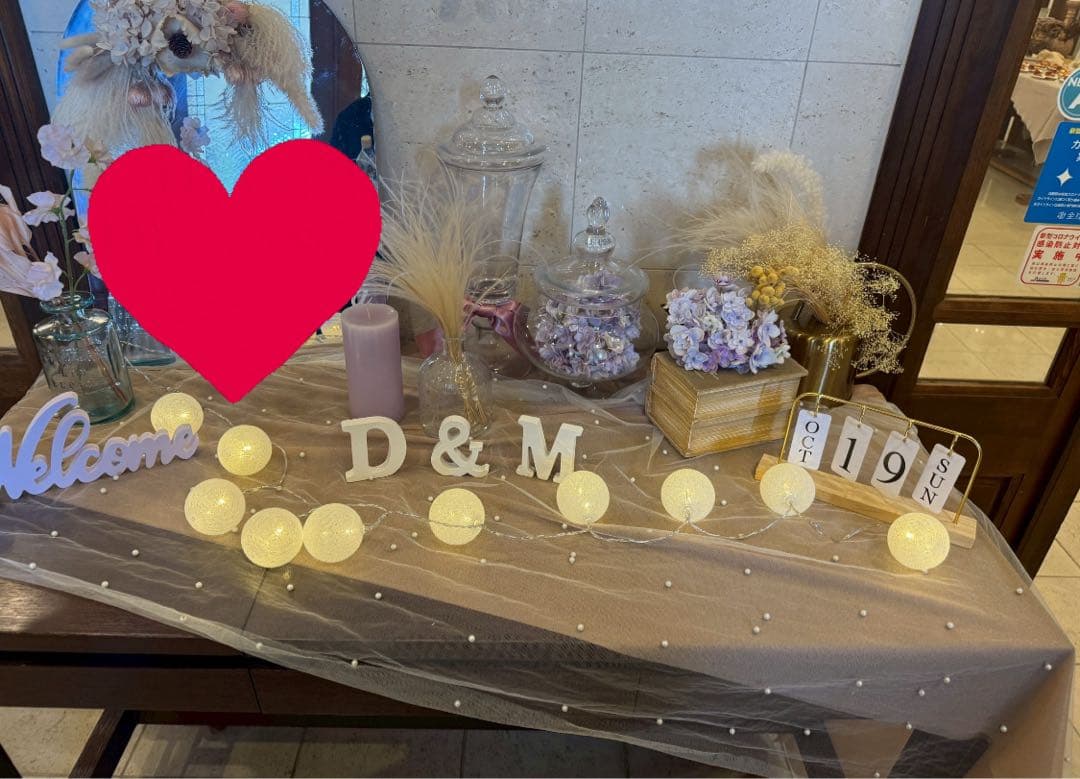 【これだけあれば大丈夫な結婚式節約セット】キャンドル、ゴールドサークル等