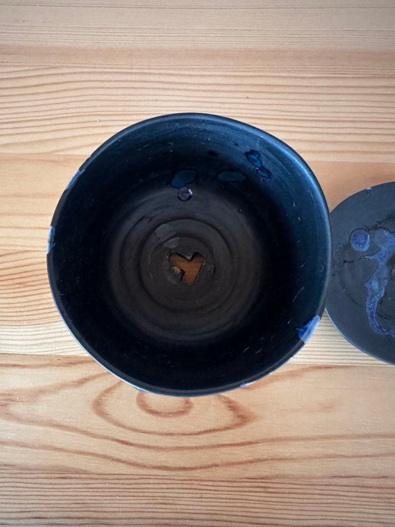 Ryumyaku Bowl Pot M(Black×Drip) [TOKY]
