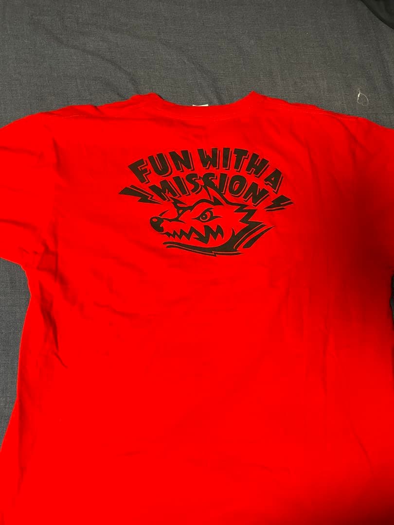 MAN WITH A MISSION Tシャツ XL 赤