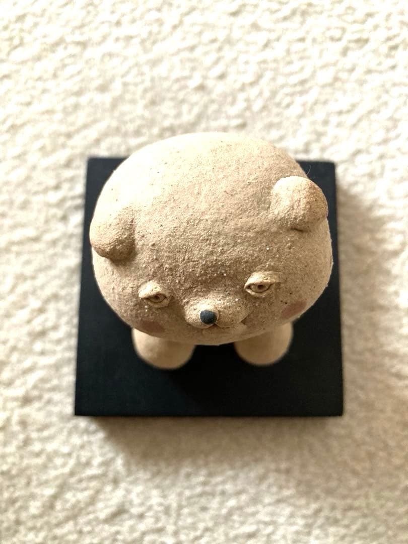 小林牧牛 作 わんこ 犬 (台座付)