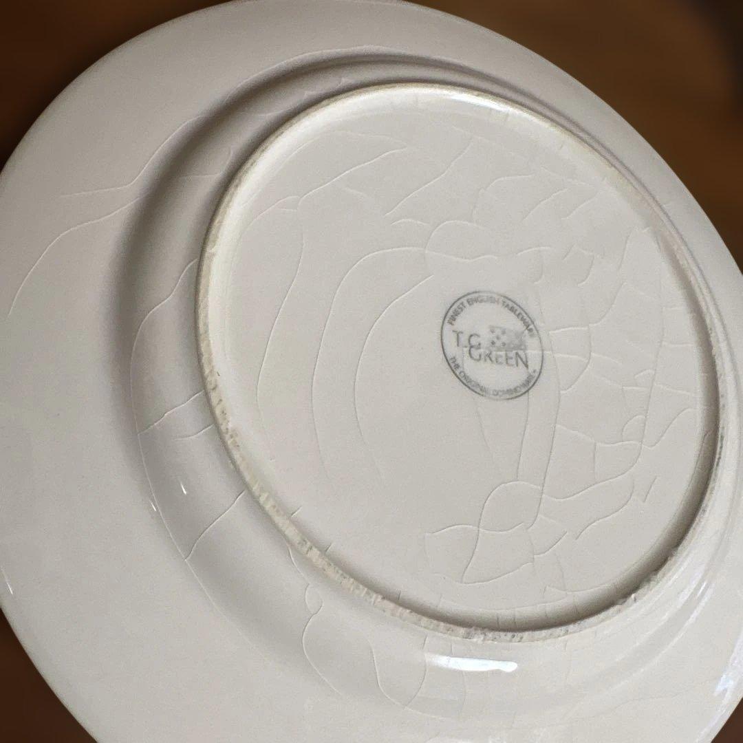 T.G GREEN ドミノウェア ピンク ドット プレート 2枚セット