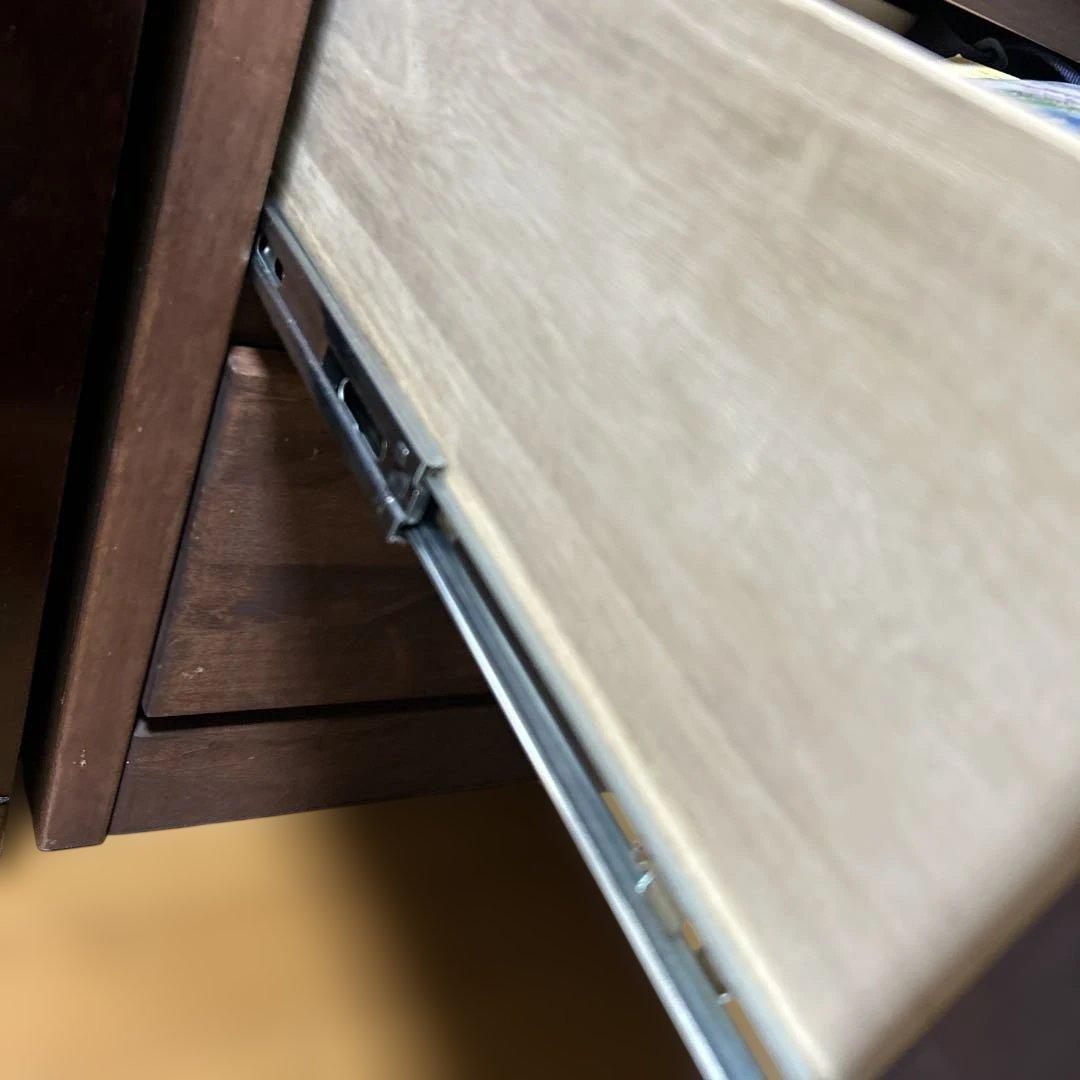 大川家具 木製 チェスト 引き出し収納 日本製 ブラウン 4段 5段 100cm