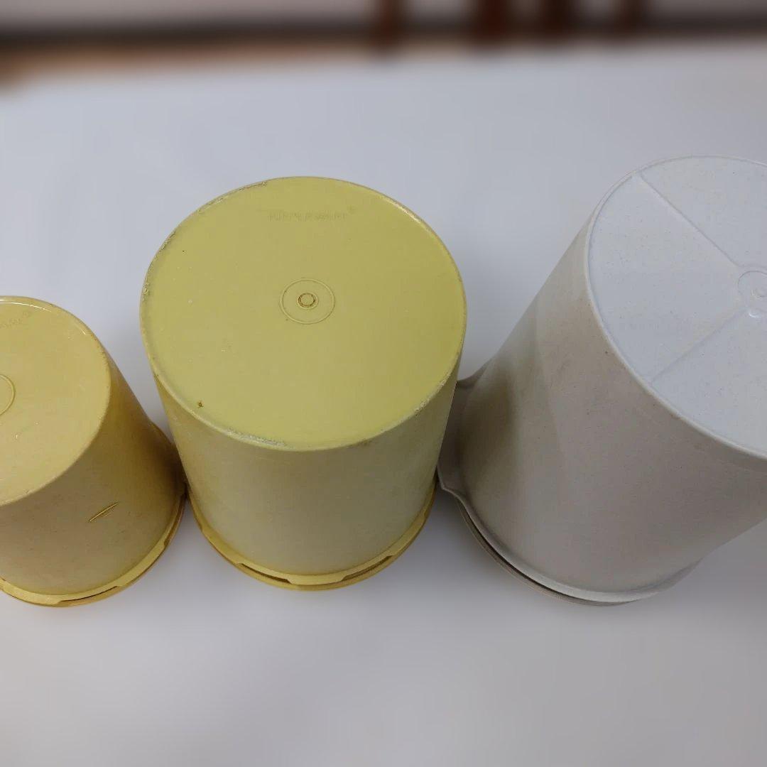 食品保存容器セットTupperware5個まとめて レトロレア
