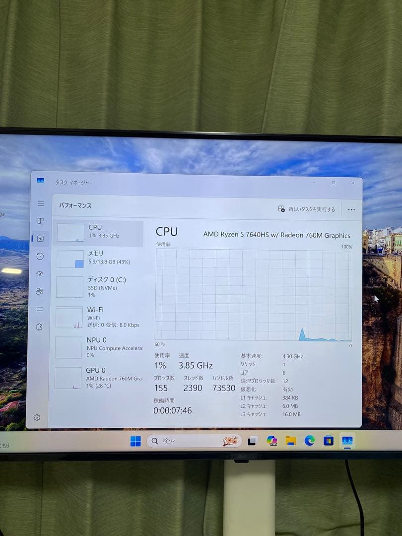ミニPC MINIS FORUM UM760 Slim EliteMini