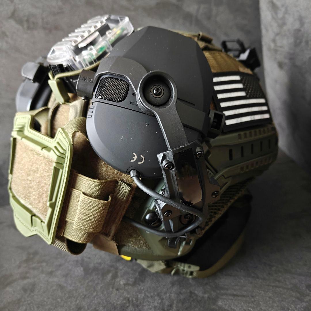 新品 実物NIJ IIIA防弾ヘルメット Fast SFタイプ OD フルセット