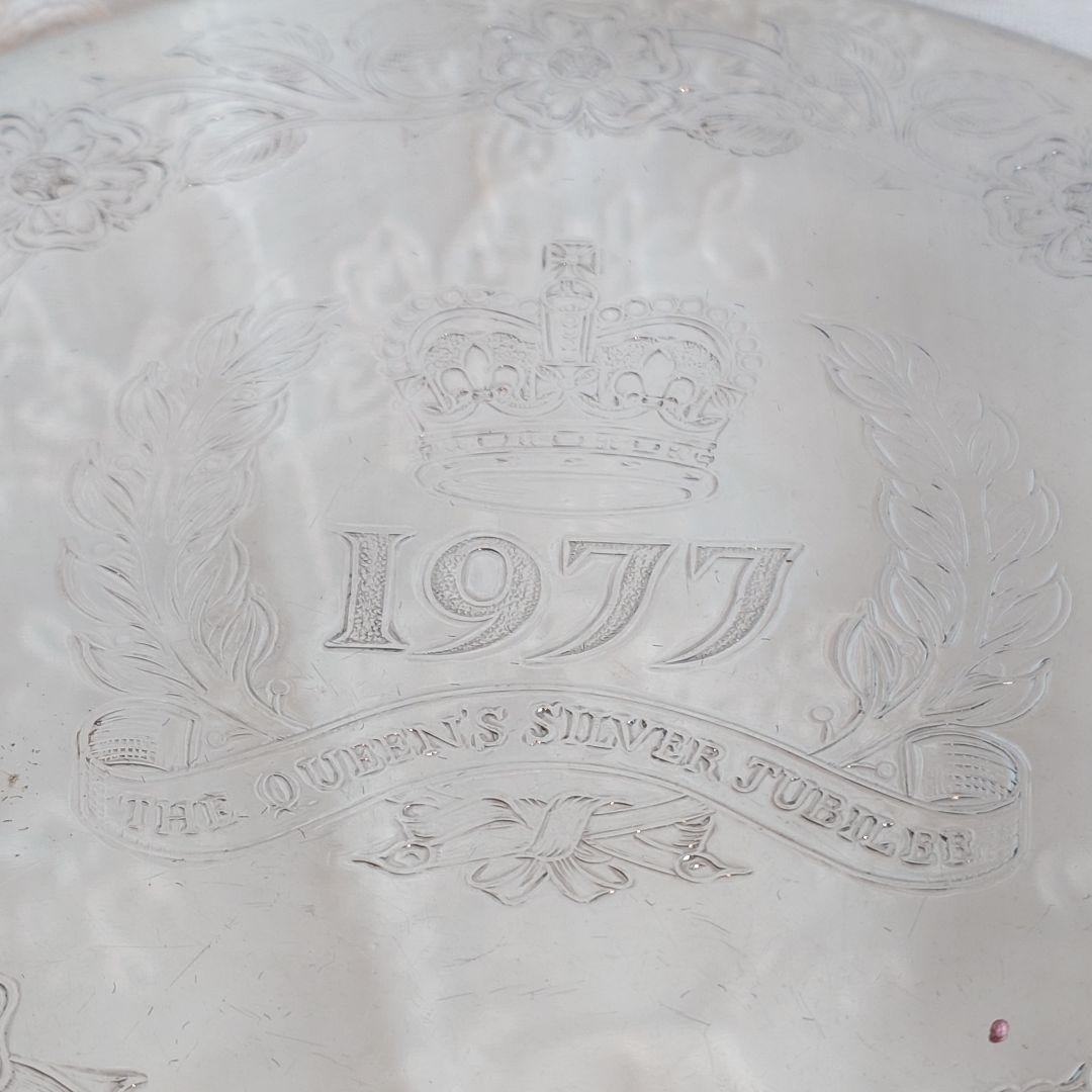 シルバーポットスタンド　ティーマット　プレイスマット　トリベット　エリザベス女王