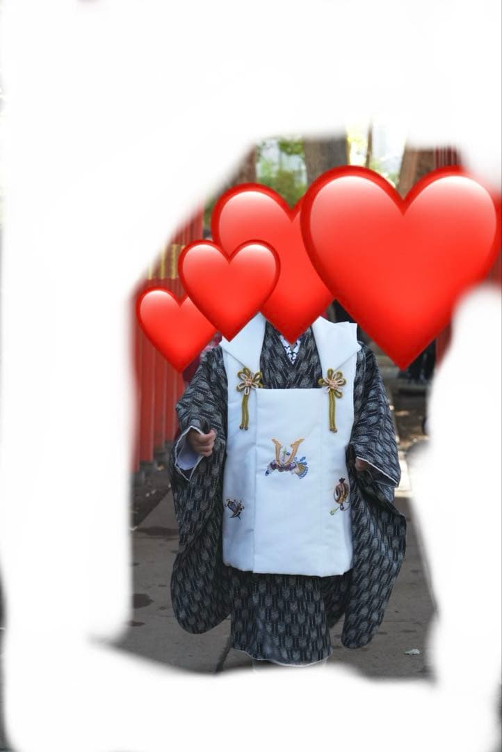 【超美品】七五三 着物セット 草履付き 3歳　男の子　被布