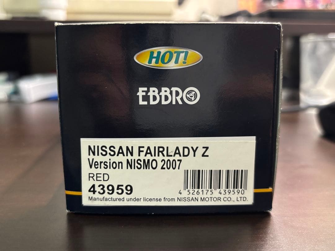 エブロ1/43 日産フェアレディZ(Z33)バージョンニスモ2007レッド