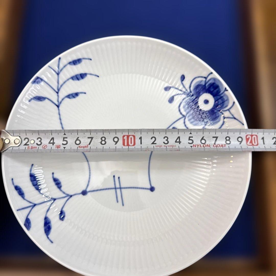 konaロイヤルコペンハーゲン20ｃｍブルーフルーテッドｘ２新品箱あり