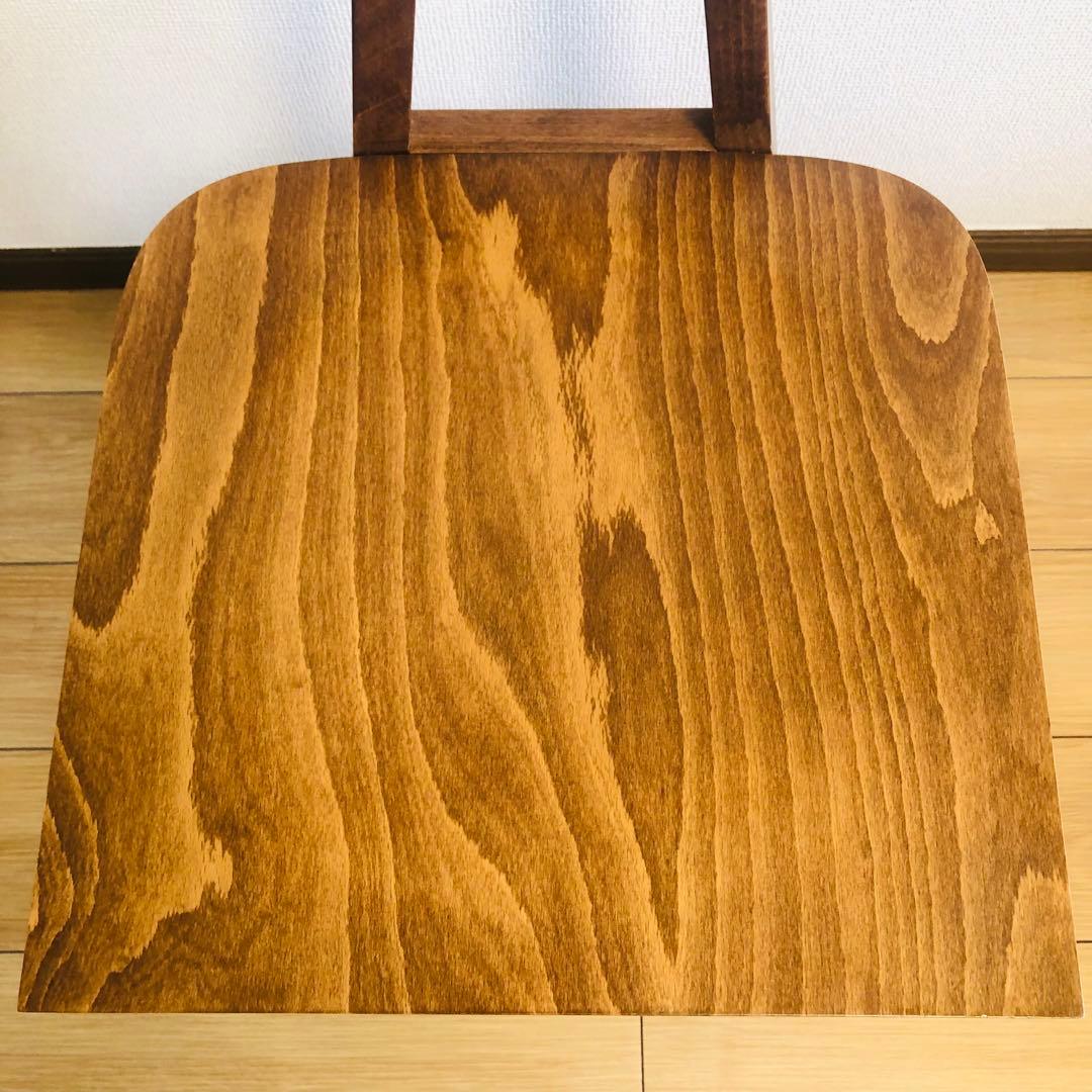 2脚セット　ダイニングチェア アームレス 北欧 木製 曲木 アンティーク