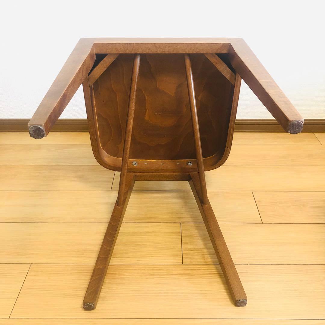 2脚セット　ダイニングチェア アームレス 北欧 木製 曲木 アンティーク