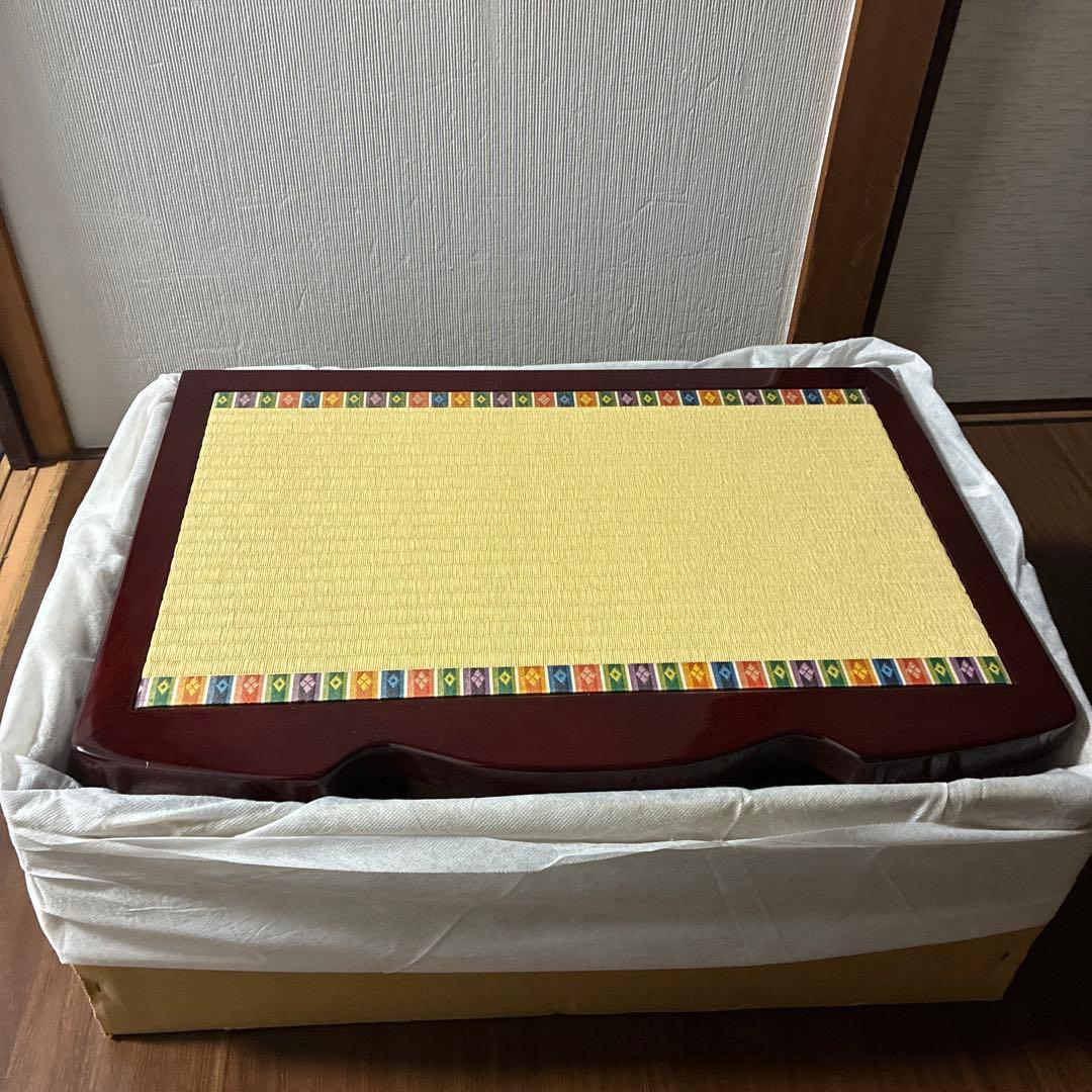 【美品】東京久月 雛人形セット 親王飾り 収納ケース付き 桜刺繍 木製