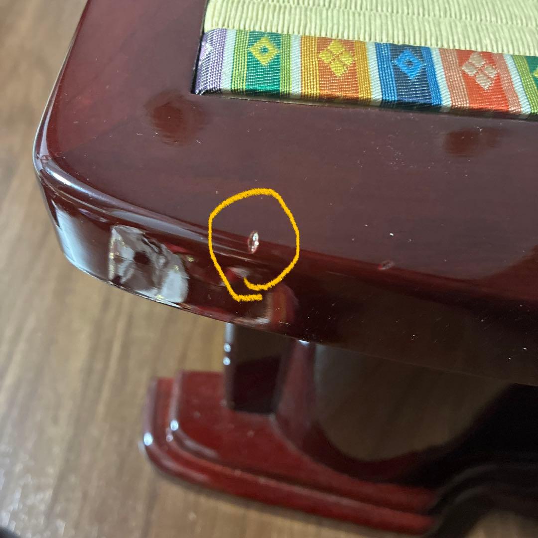 【美品】東京久月 雛人形セット 親王飾り 収納ケース付き 桜刺繍 木製