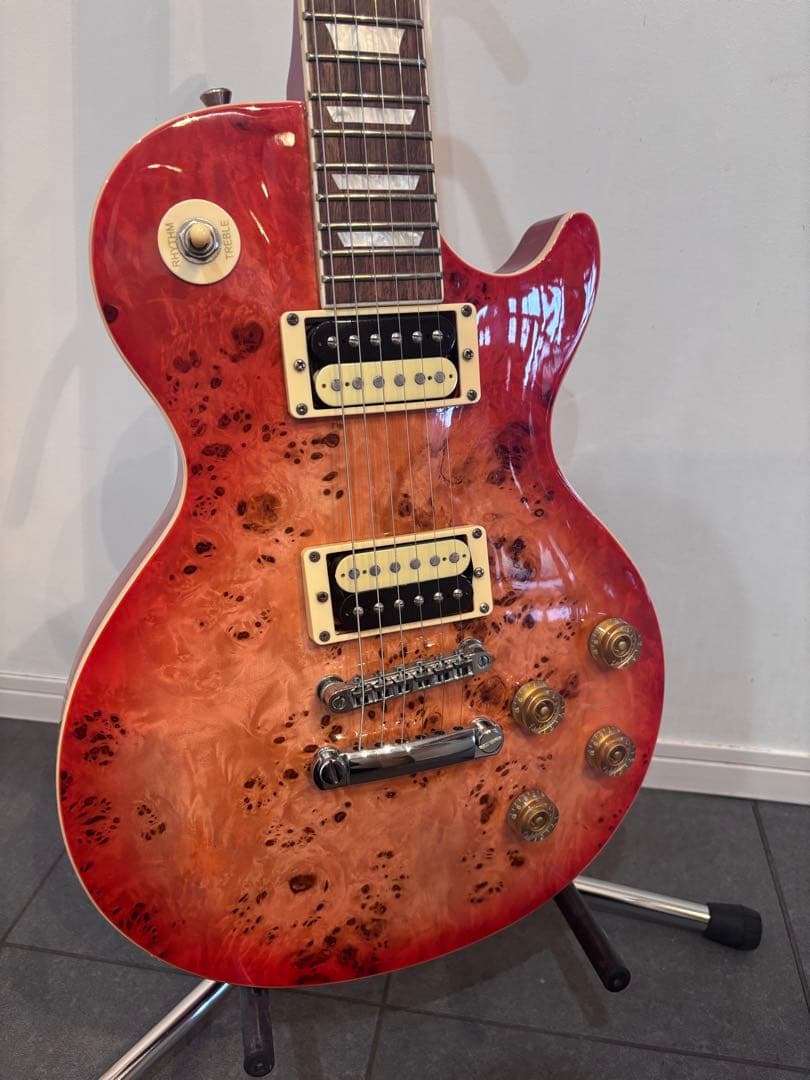 Bacchus BLP-BP/R バッカス　レスポール　エレキギター　木目癖強