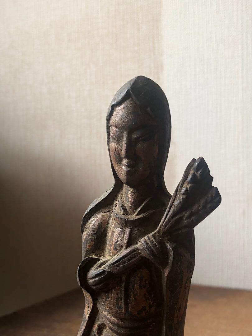 養蚕神　蚕神　金色姫命　女神　民衆仏　神像　木花開耶姫命