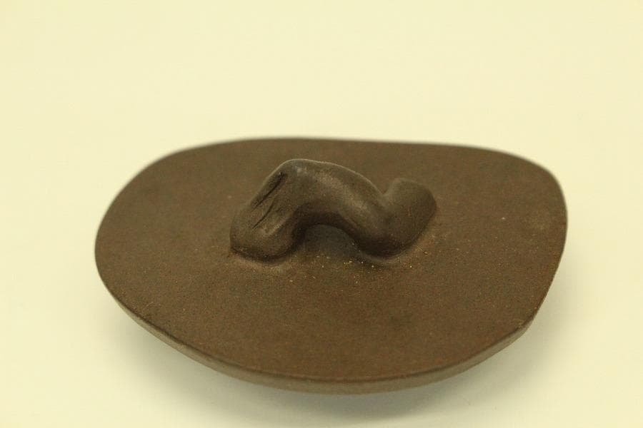 中国美術 煎茶 紫泥 茶器 在印(A738)