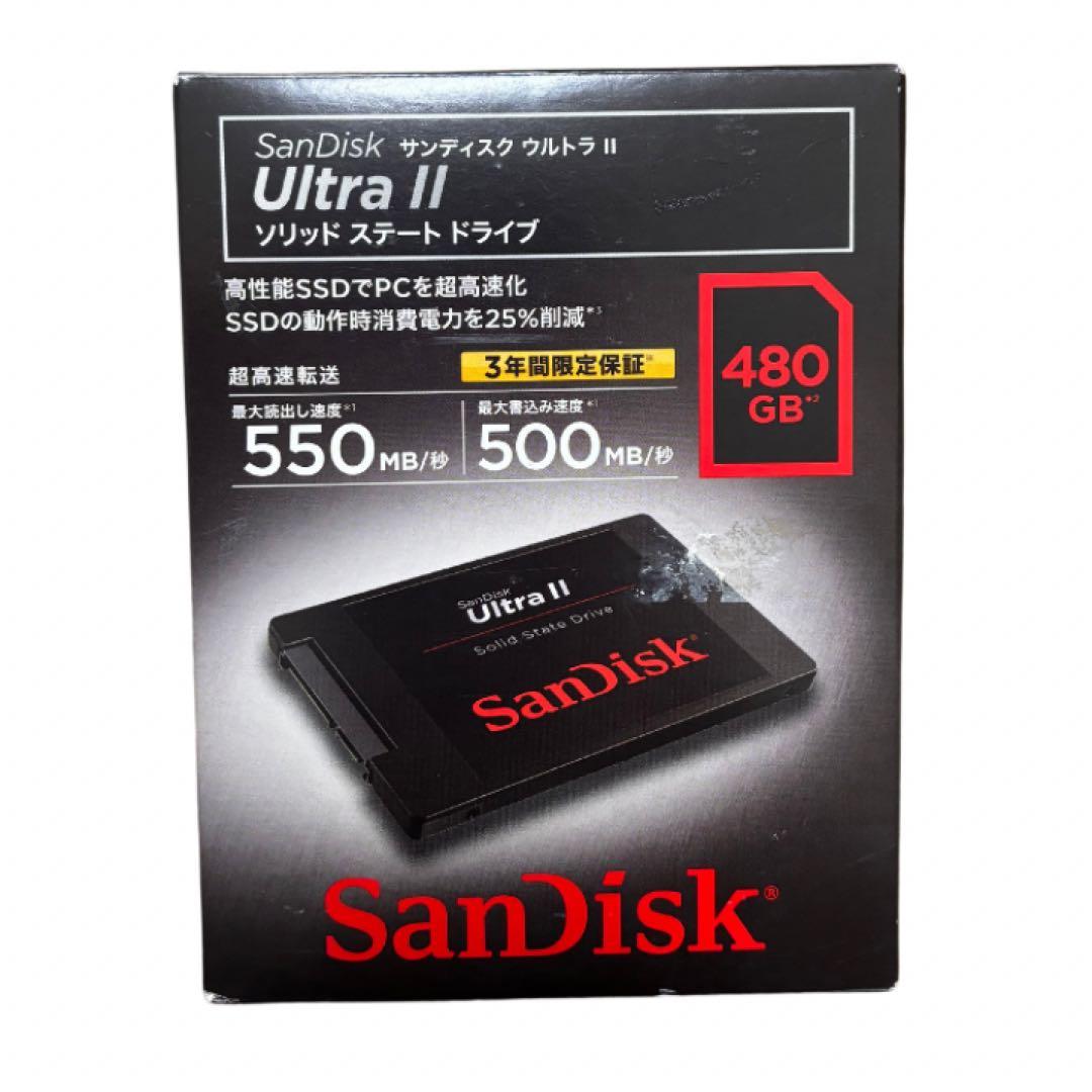 SanDisk SDSSDHII-480G-J26 ソリッドステートドライブ