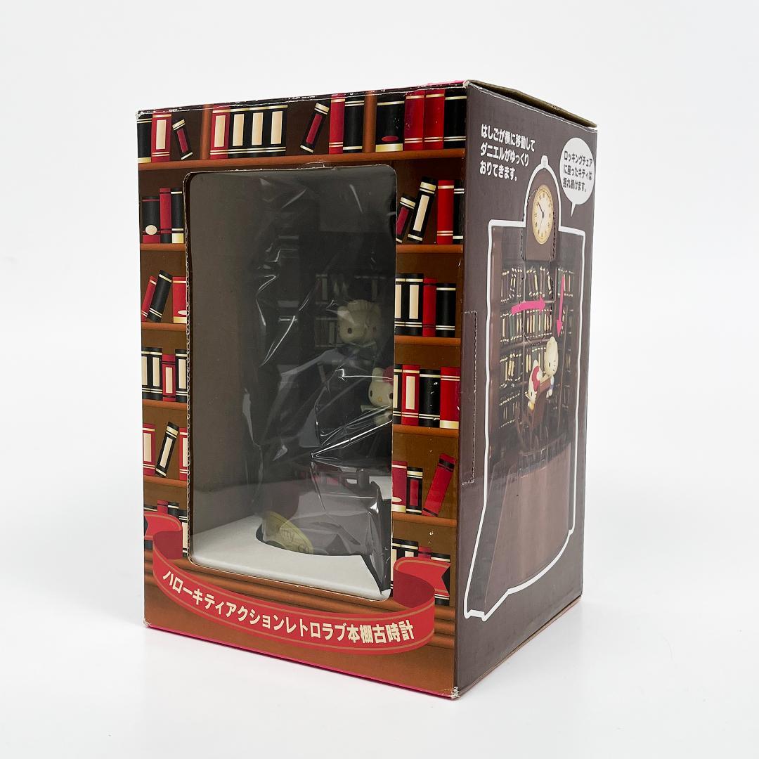 希少 ハローキティ アクションレトロラブ本棚古時計