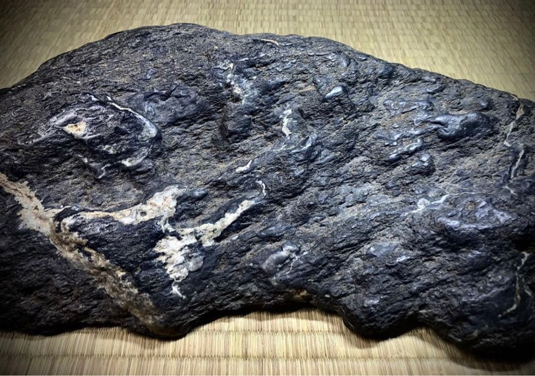 4321 佐治川石 横59(cm):6.8kg 鳥取県産 水石骨董美術品