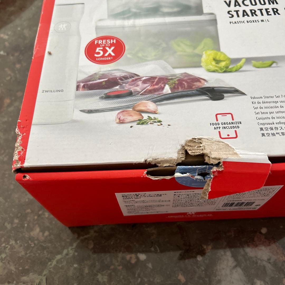 ZWILLING VACUUM STARTER SET 箱破れ