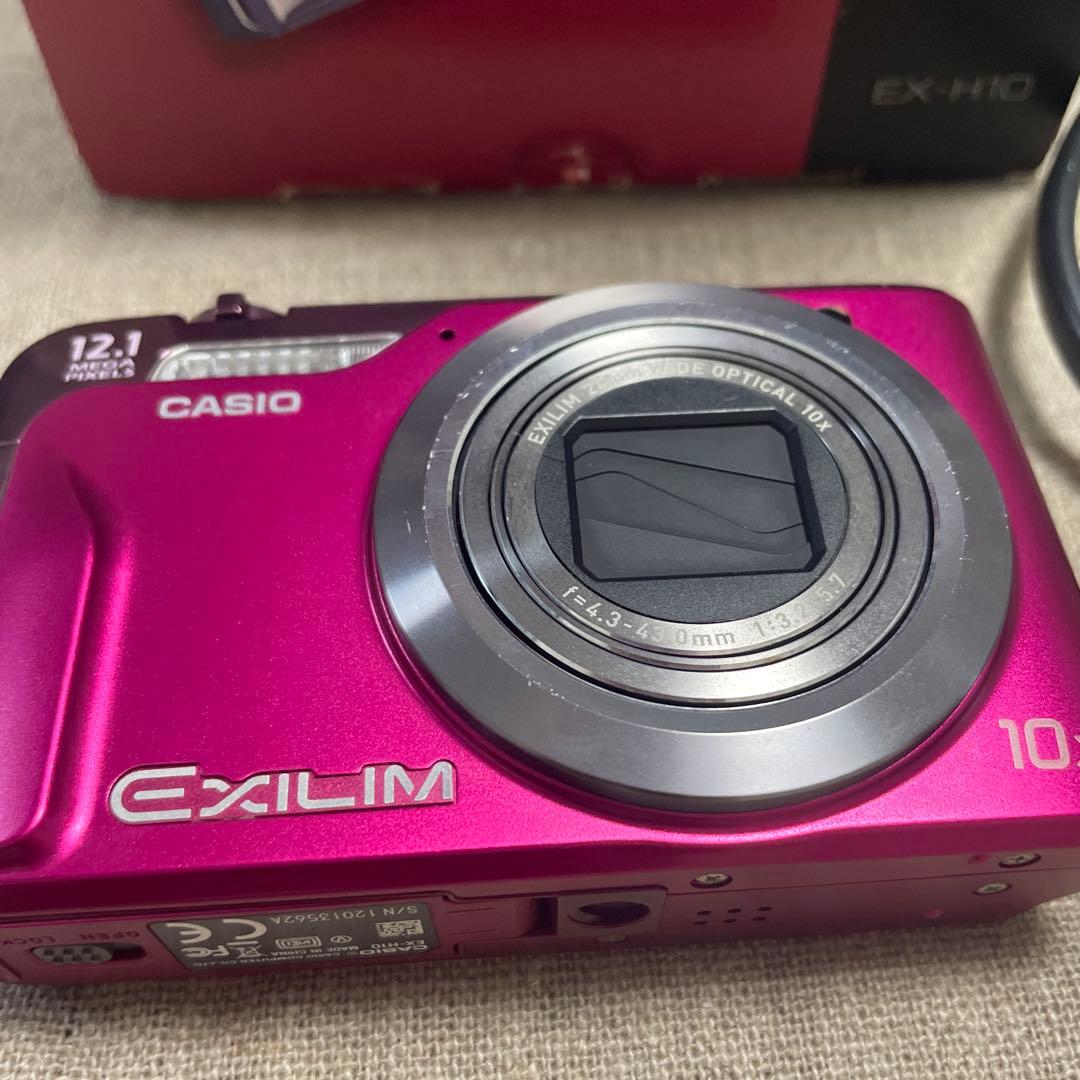 CASIO　EXILIM EX-H10 デジカメ　中古　動作確認済み　ピンク