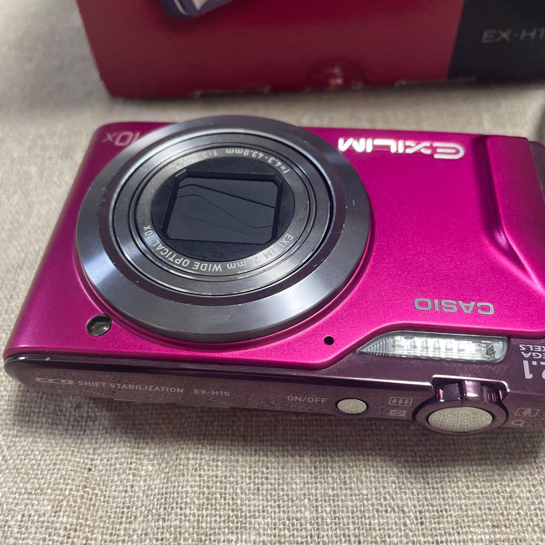 CASIO　EXILIM EX-H10 デジカメ　中古　動作確認済み　ピンク