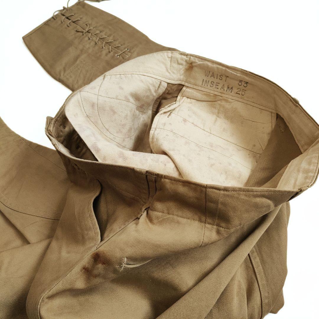 40s USアーミー ジョッパーズパンツ ARMYメタルボタン w33 VTG