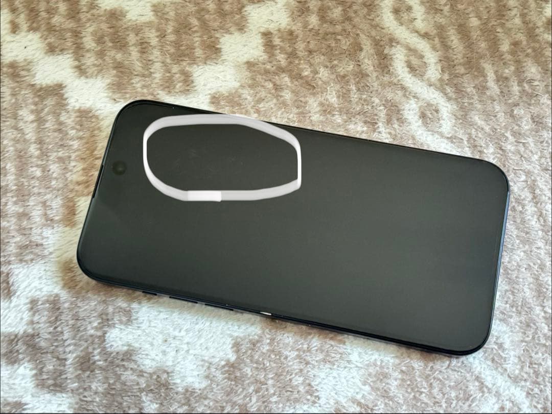 Apple iPhone 15プラス 128ギガ 黒 100% 細かい傷あり