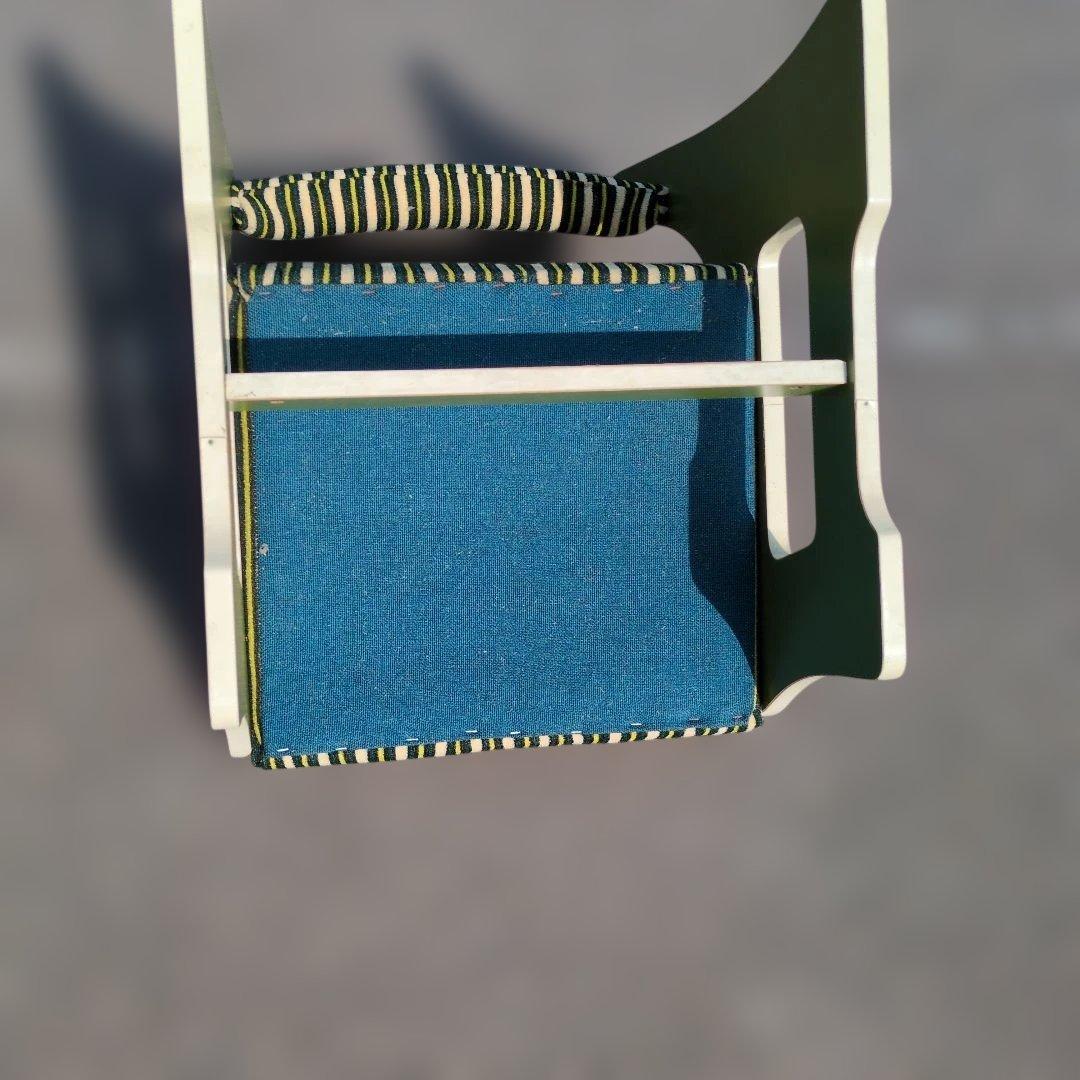 昭和レトロ ストライプ モケット チェア① ベルベット カリモク マルニ カフェ