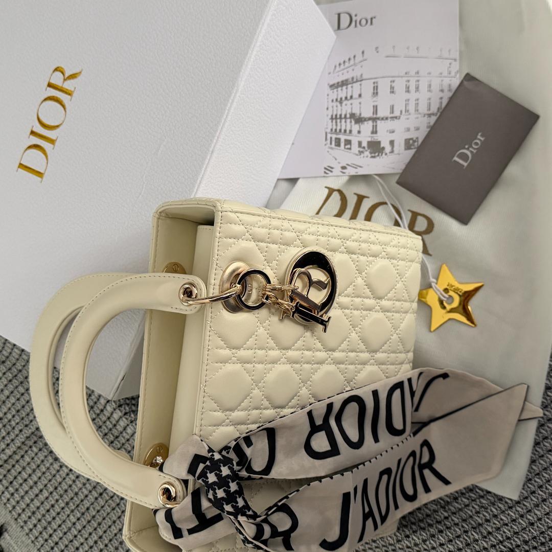 ✨美品✨Dior ホワイトレザー ハンドバッグ
