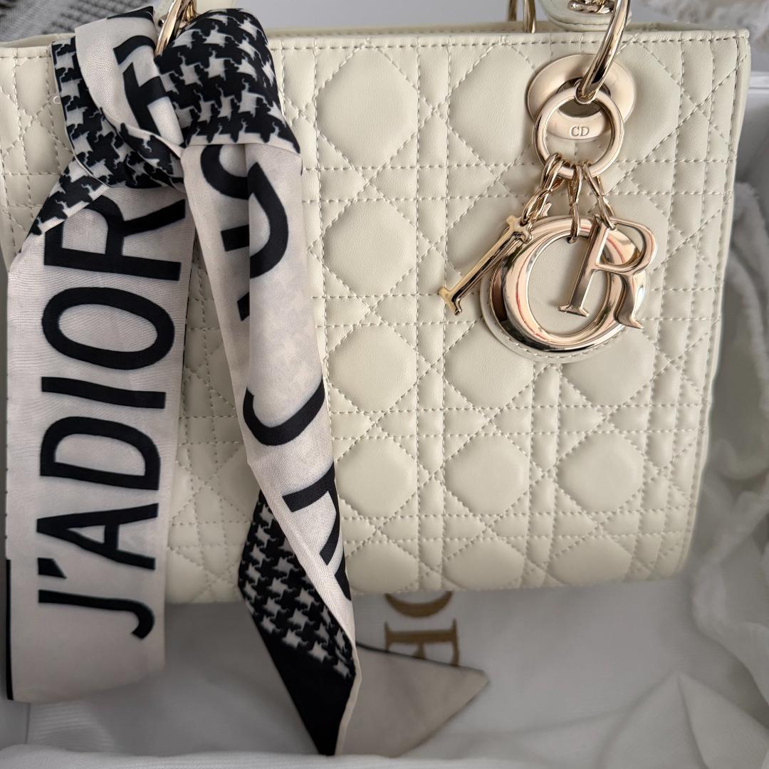 ✨美品✨Dior ホワイトレザー ハンドバッグ