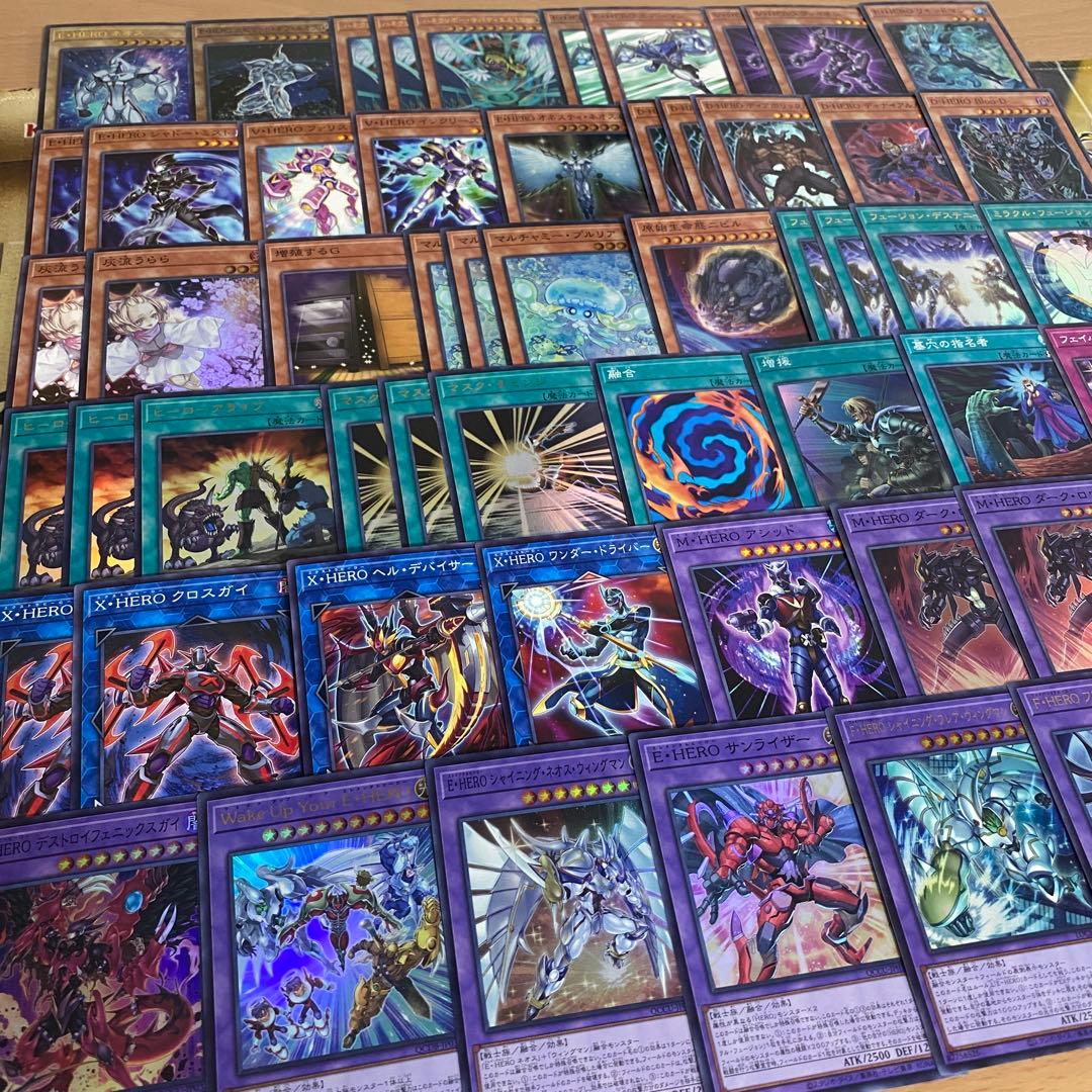 遊戯王 本格構築HEROデッキ40枚＋E X15枚