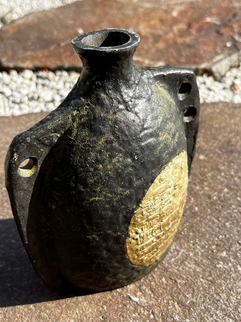 青銅　ブロンズ　花瓶　花器　高岡銅器