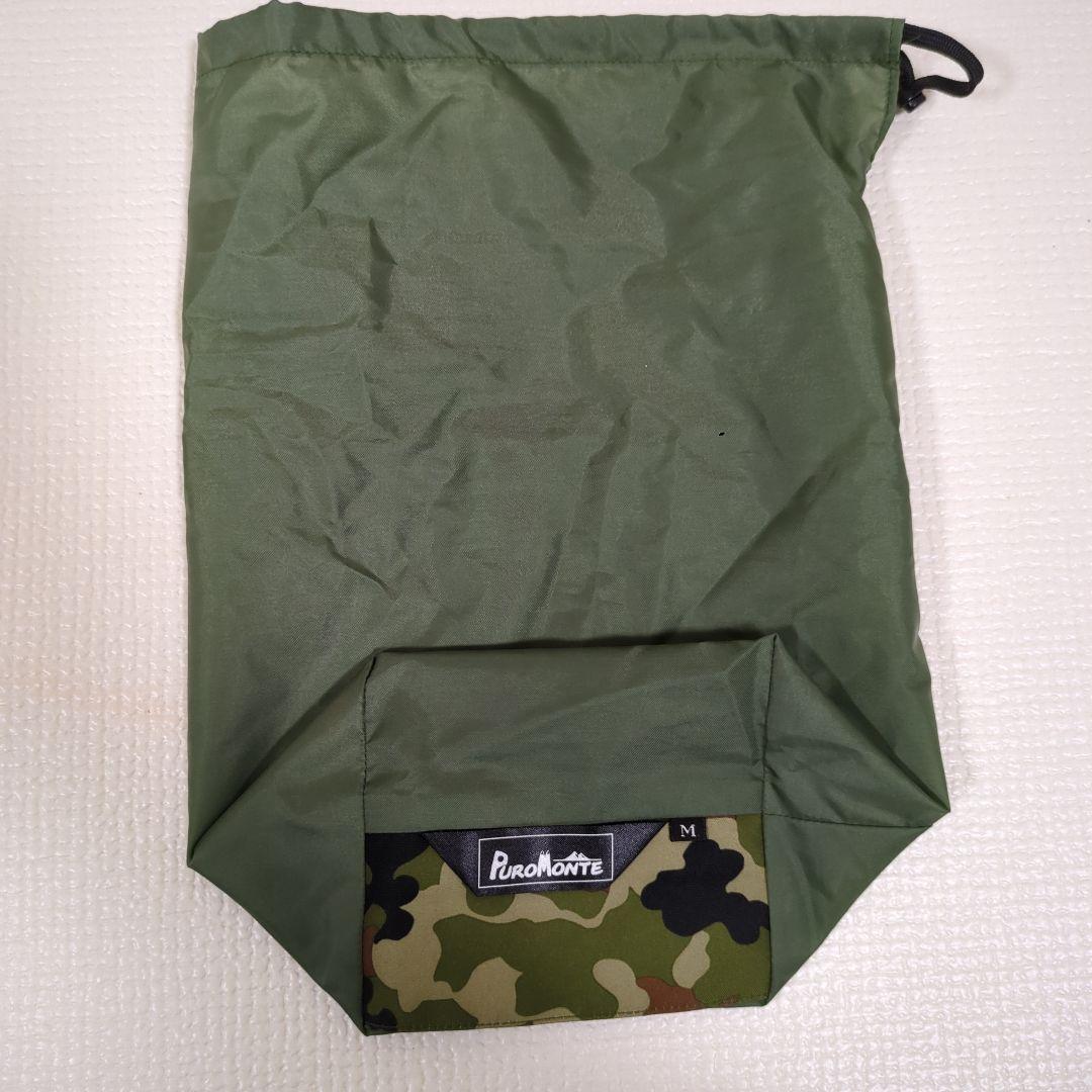 GORE-TEX迷彩柄　雨衣 上下セット ゴアテックス フード付M