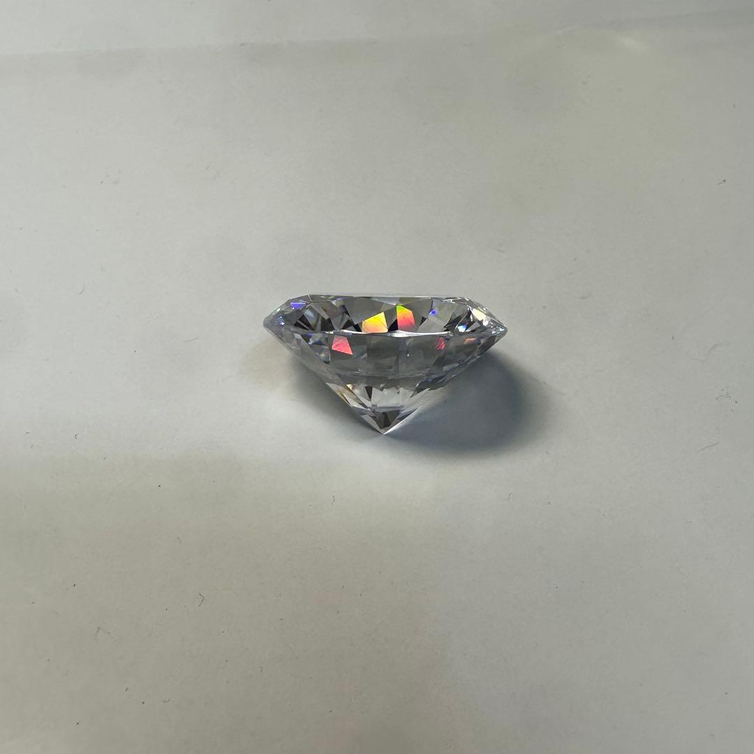 大粒 キュービックジルコニア ルース 約30mm クリア ラウンドカット