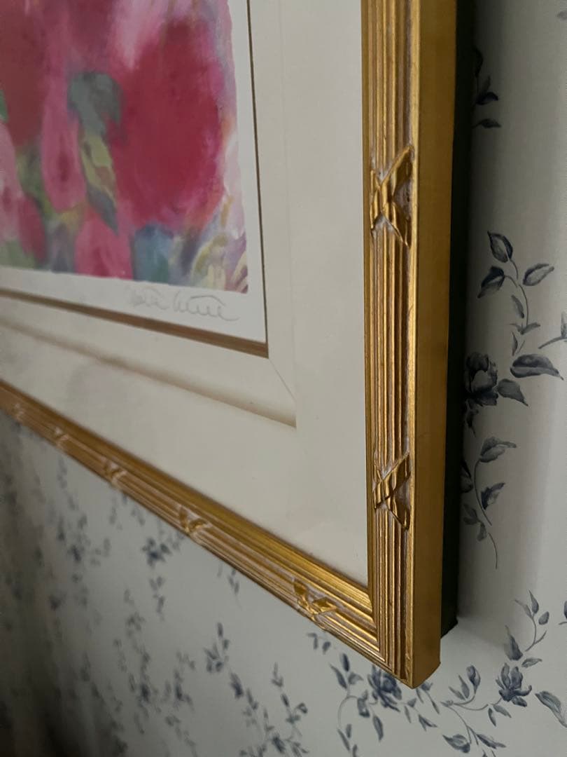 額入り版画　大きめ　ジニー・キム　限定55枚　サイン、ED、証明書付　25万円