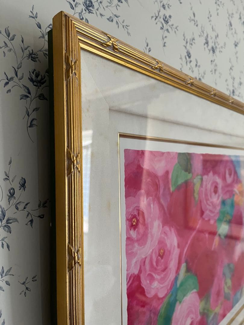 額入り版画　大きめ　ジニー・キム　限定55枚　サイン、ED、証明書付　25万円