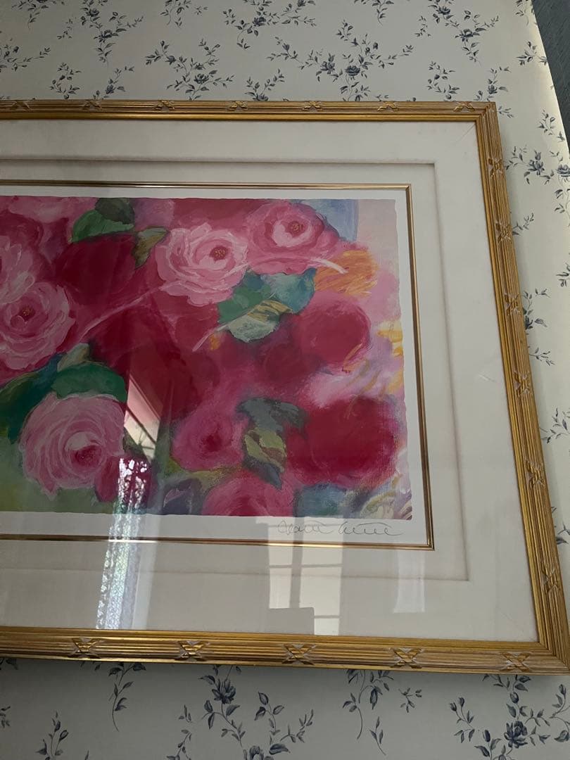 額入り版画　大きめ　ジニー・キム　限定55枚　サイン、ED、証明書付　25万円