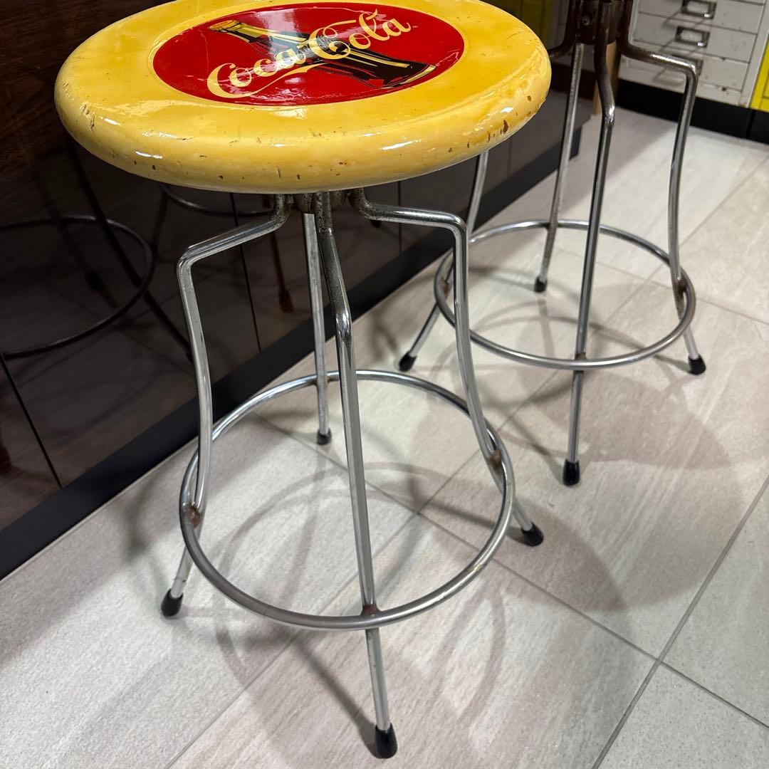 GW処分特価❗️コカコーラ　チェア（台座回転）　2脚セット