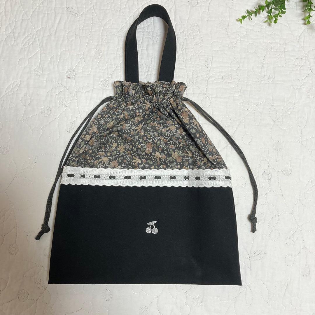 レッスンバッグ　お着替え袋　靴袋　3点セット　リバティ　バードソング　入園　入学