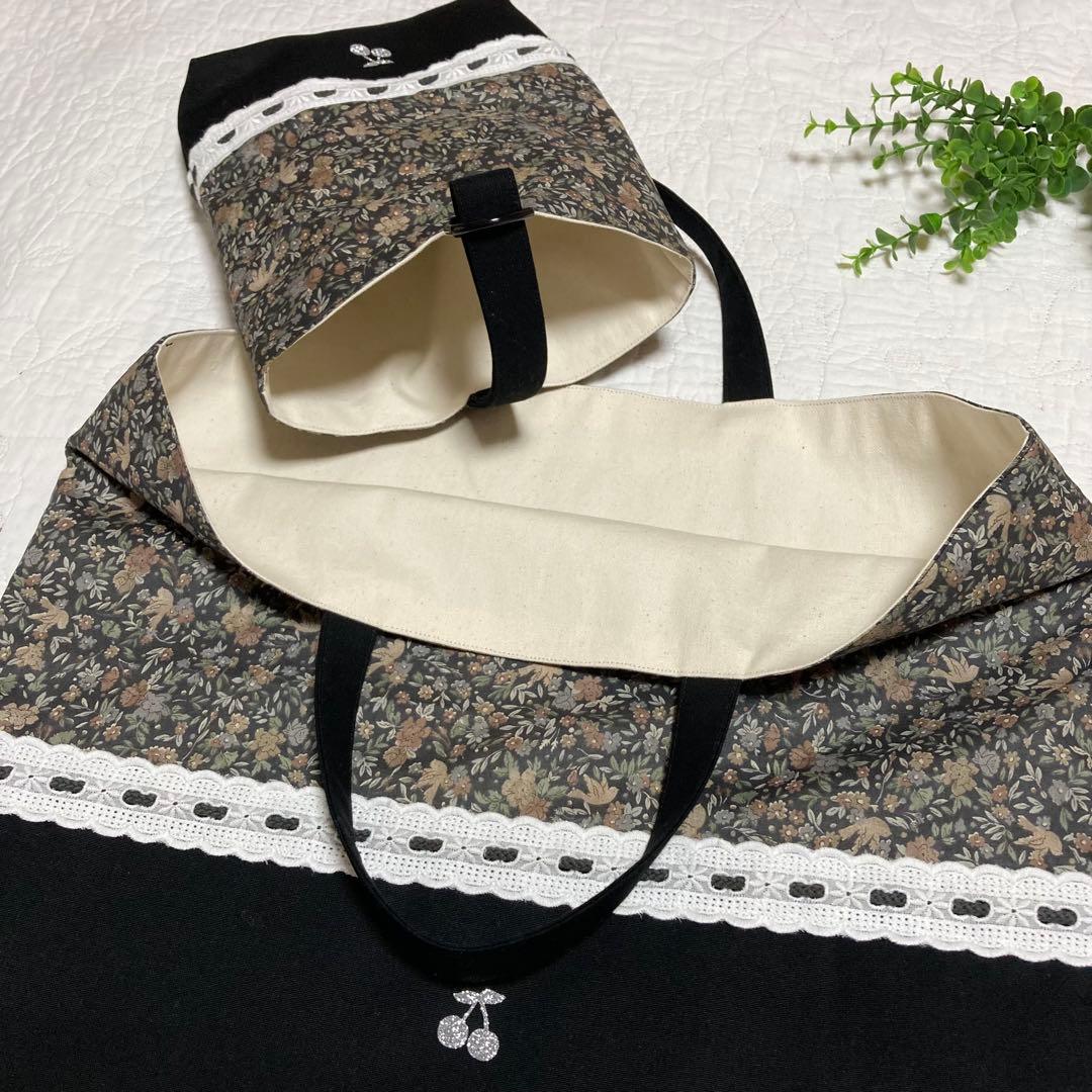 レッスンバッグ　お着替え袋　靴袋　3点セット　リバティ　バードソング　入園　入学