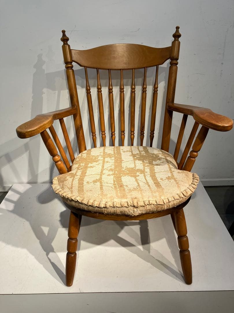 ②東洋ファニチャー、ラウンジチェア、TOYO、秋田木工、キツツキ、昭和レトロ